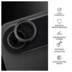 Tempered Glass Full Face Hammer Glass για Τζαμάκι Κάμερας Apple iPhone Air Μαύρο | Shopin.gr