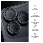Tempered Glass Full Face Hammer Glass για Τζαμάκι Κάμερας Apple iPhone 17 Pro/ 17 Pro Max Σκούρο Μπλε | Shopin.gr