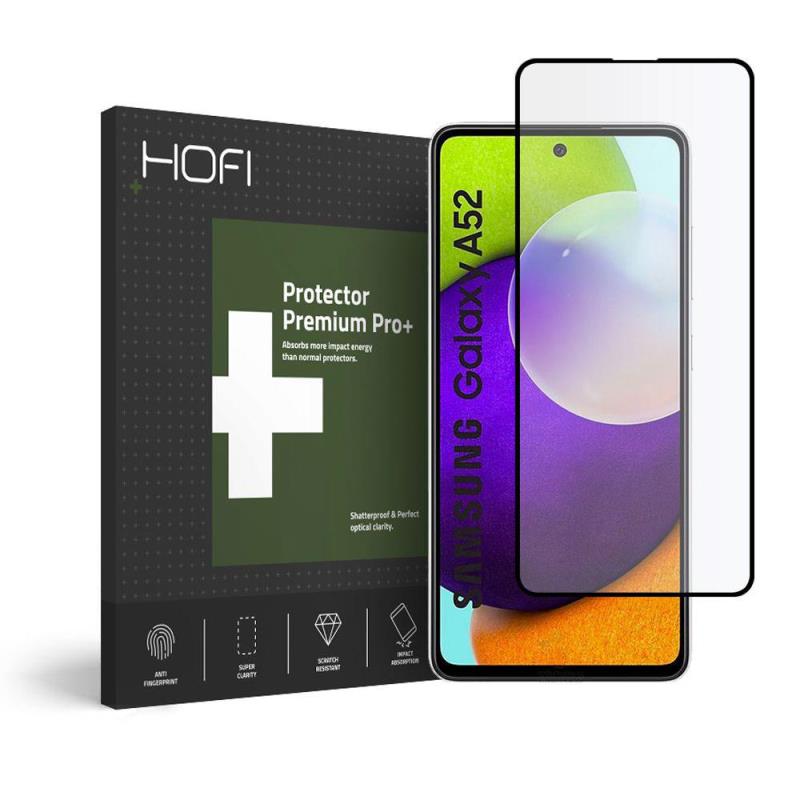 Tempered Glass Full Face Hofi Pro+ Samsung A526B Galaxy A52 5G/ A528B Galaxy A52s 5G Μαύρο (1 τεμ.) | Shopin.gr