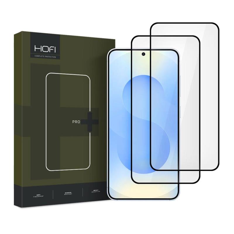 Tempered Glass Full Face Hofi Pro+ Samsung Galaxy S25 5G Μαύρο (2 τεμ.) | Shopin.gr