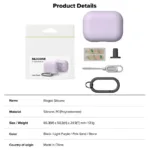 Θήκη Σιλικόνης Ringke Apple AirPods Pro 3 (2025) Ανοιχτό Μωβ | Shopin.gr