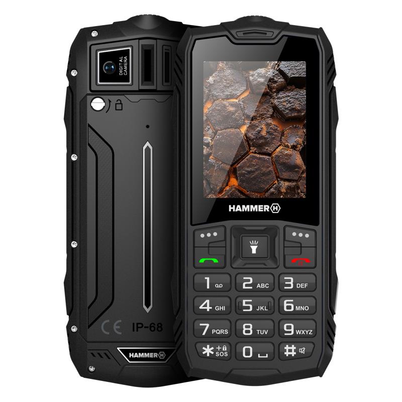 Κινητό Τηλέφωνο Hammer Rock LTE (Dual SIM) Μαύρο | Shopin.gr