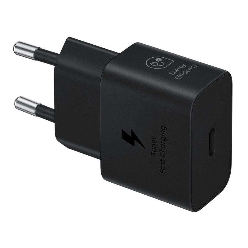 Φορτιστής Ταξιδίου Ταχείας Φόρτισης Samsung EP-T2510NBEG με Έξοδο USB C GaN PD 25W 3A Μαύρο | Shopin.gr