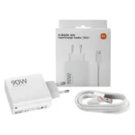 Φορτιστής Ταξιδίου Ταχείας Φόρτισης Xiaomi HyperCharge Combo με Έξοδο USB A 90W & Καλώδιο USB C 1m Λευκό | Shopin.gr