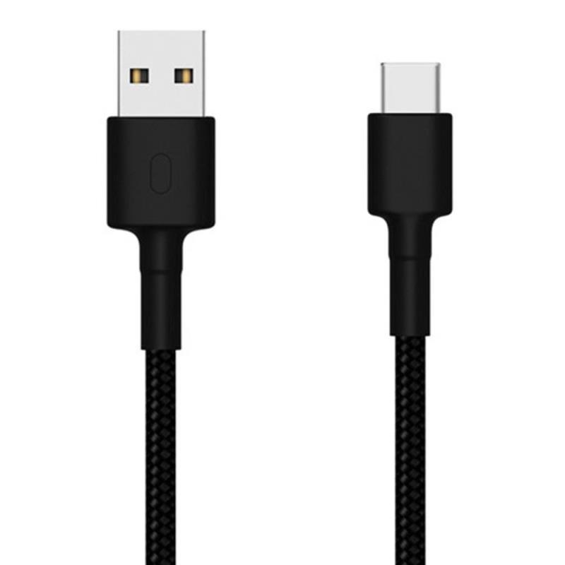 Καλώδιο Σύνδεσης USB 2.0 Xiaomi Mi SJX10ZM Braided USB Α σε USB C 1m Μαύρο | Shopin.gr