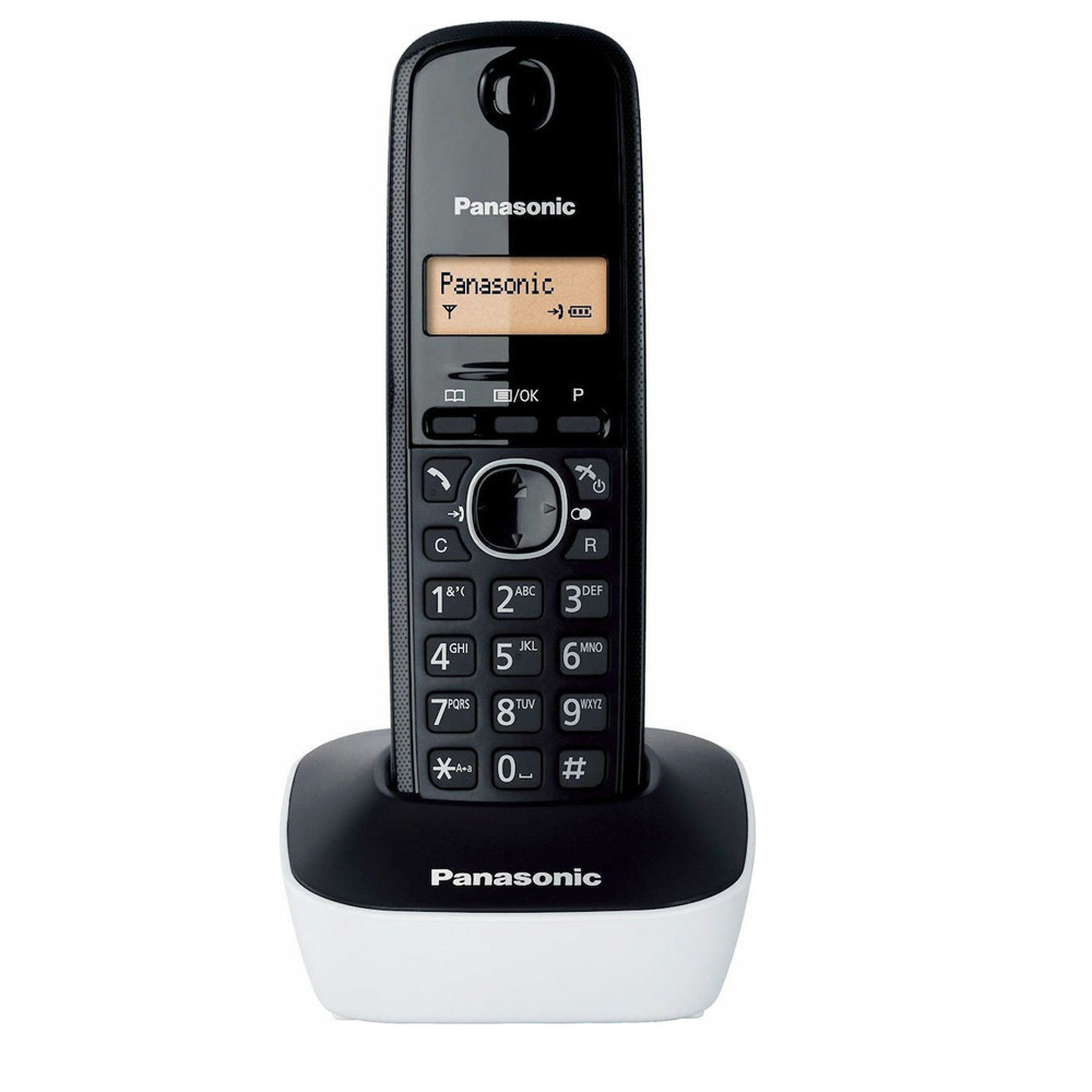 Ασύρματο Ψηφιακό Τηλέφωνο Panasonic KX-TG1611GRW Μαύρο-Λευκό με Αναγνώριση Κλήσης
