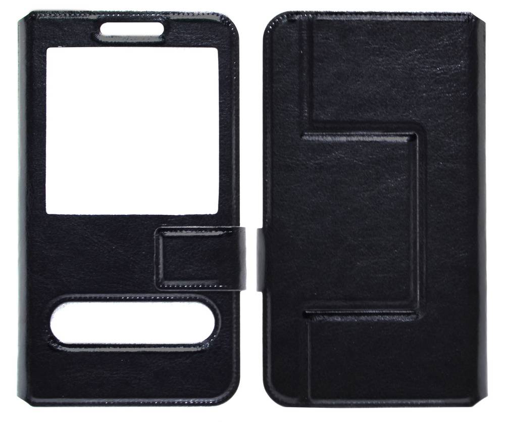 Θήκη Book S-View Ancus Stick it Universal για Smartphone 5.0" - 5.5" Μαύρη | Θήκες - shopin.gr