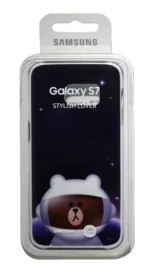 Θήκη Faceplate Samsung S7 Line Friends Cover "Mr. Brown" EF-XG930LDEGWW για SM-G930F Galaxy S7 Μαύρη | Θήκες - shopin.gr