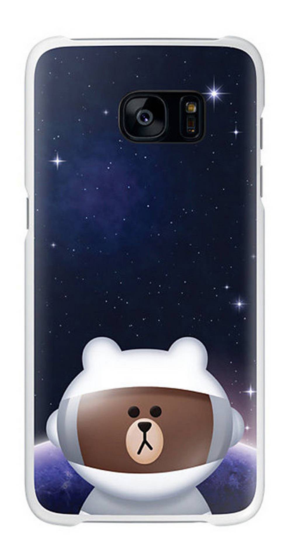 Θήκη Faceplate Samsung S7 Line Friends Cover "Mr. Brown" EF-XG930LDEGWW για SM-G930F Galaxy S7 Μαύρη | Θήκες - shopin.gr