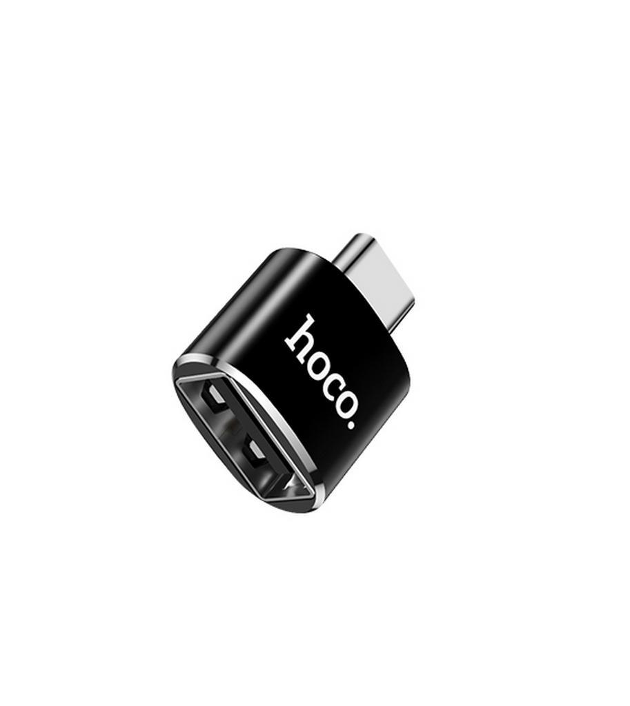 Αντάπτορας Hoco UA5 USB-C σε USB Μαύρο OTG 2.4A | Αντάπτορες - shopin.gr