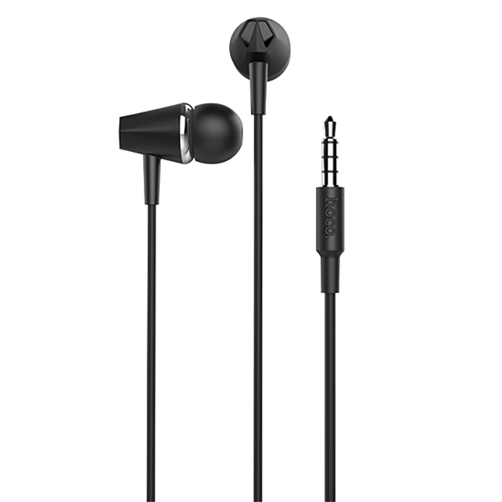Hands Free Hoco M34 Earphones Stereo 3.5mm Μαύρο με Μικρόφωνο και Πλήκτρο Λειτουργίας | Hands Free - shopin.gr