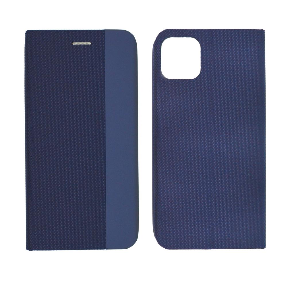 Θήκη Book Ancus Magnetic Canvas για Apple iPhone 11 Pro TPU Σκούρο Μπλε | Θήκες - shopin.gr