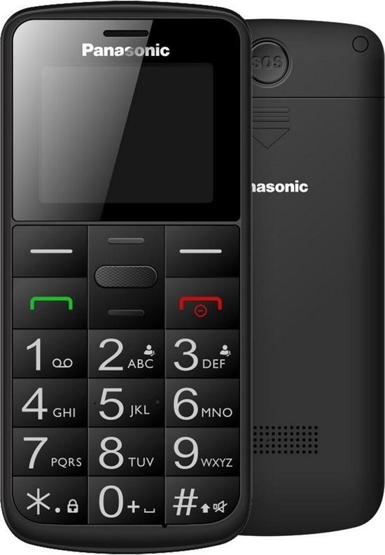 Panasonic KX-TU110EXB (Dual SIM) Μαύρο 1.77" Easy Phone με πλήκτρο SOS