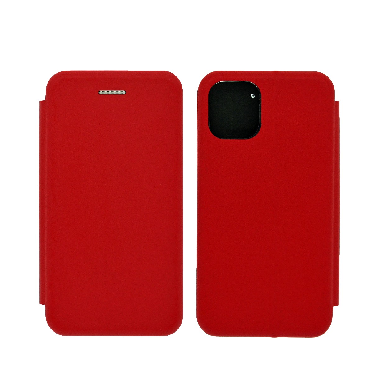 Θήκη Book Ancus Magnetic Curve για Apple iPhone 12 Mini TPU Κόκκινη | Θήκες - shopin.gr