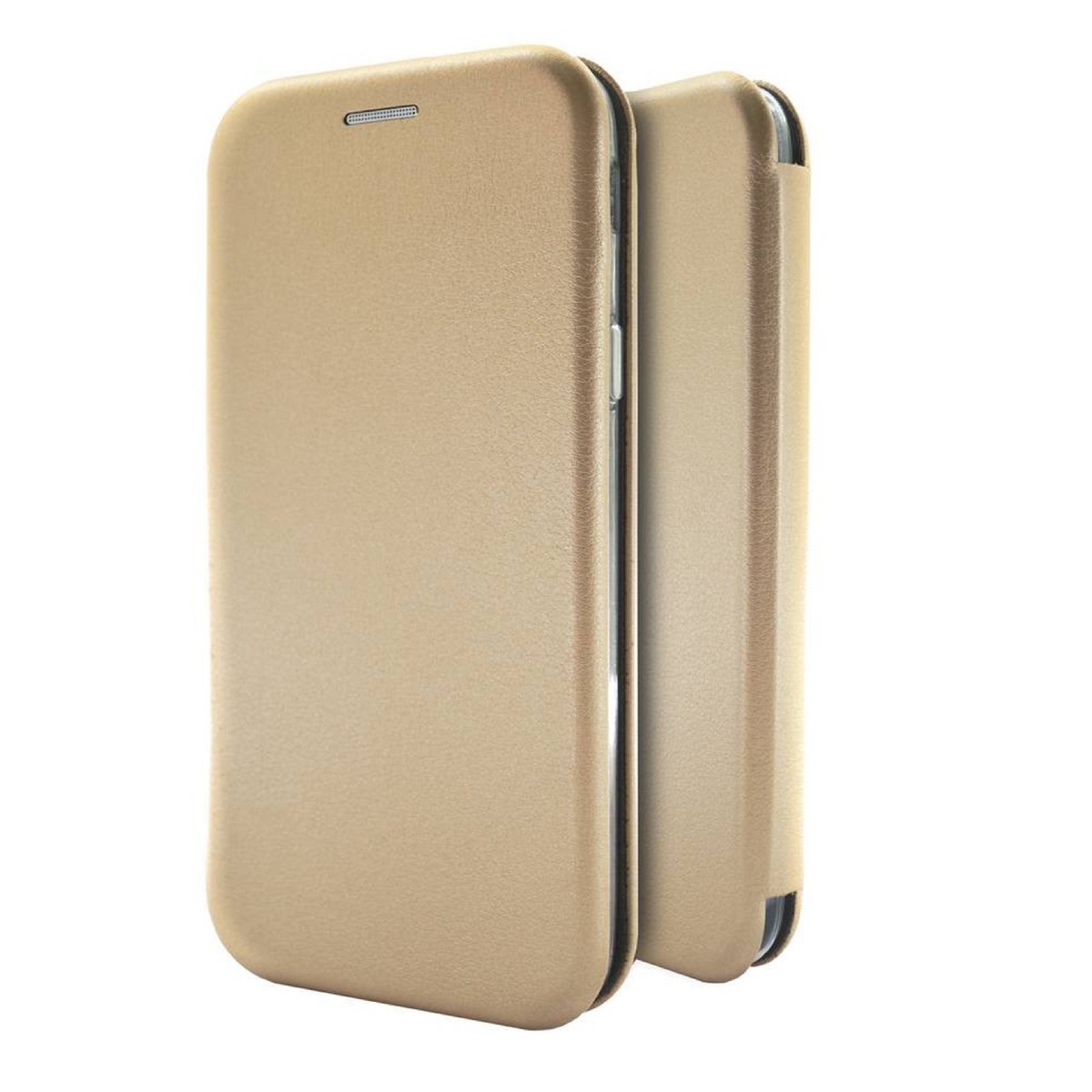 Θήκη Book Ancus Magnetic Curve για Apple iPhone 12 Pro Max TPU Χρυσαφί | Θήκες - shopin.gr