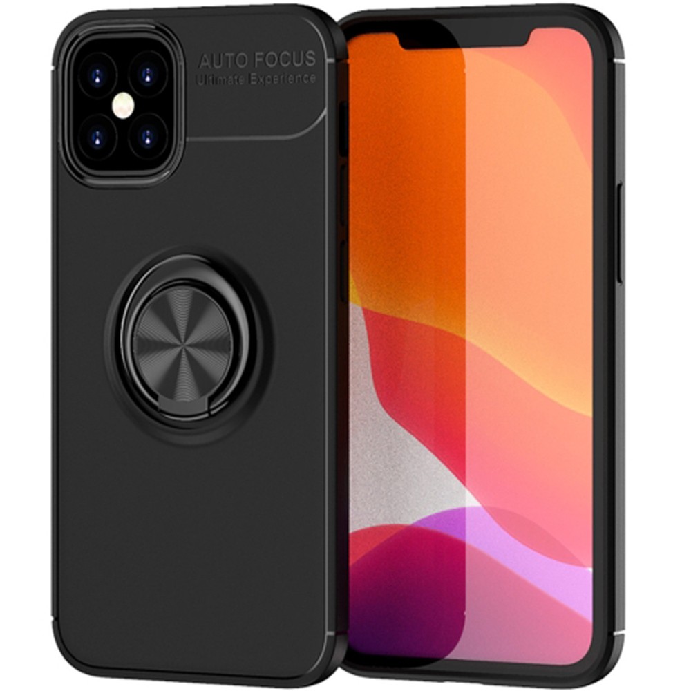 Θήκη Ancus Autofocus Shockproof με Ring Holder για Apple iPhone 12 Mini Μαύρη | Θήκες - shopin.gr
