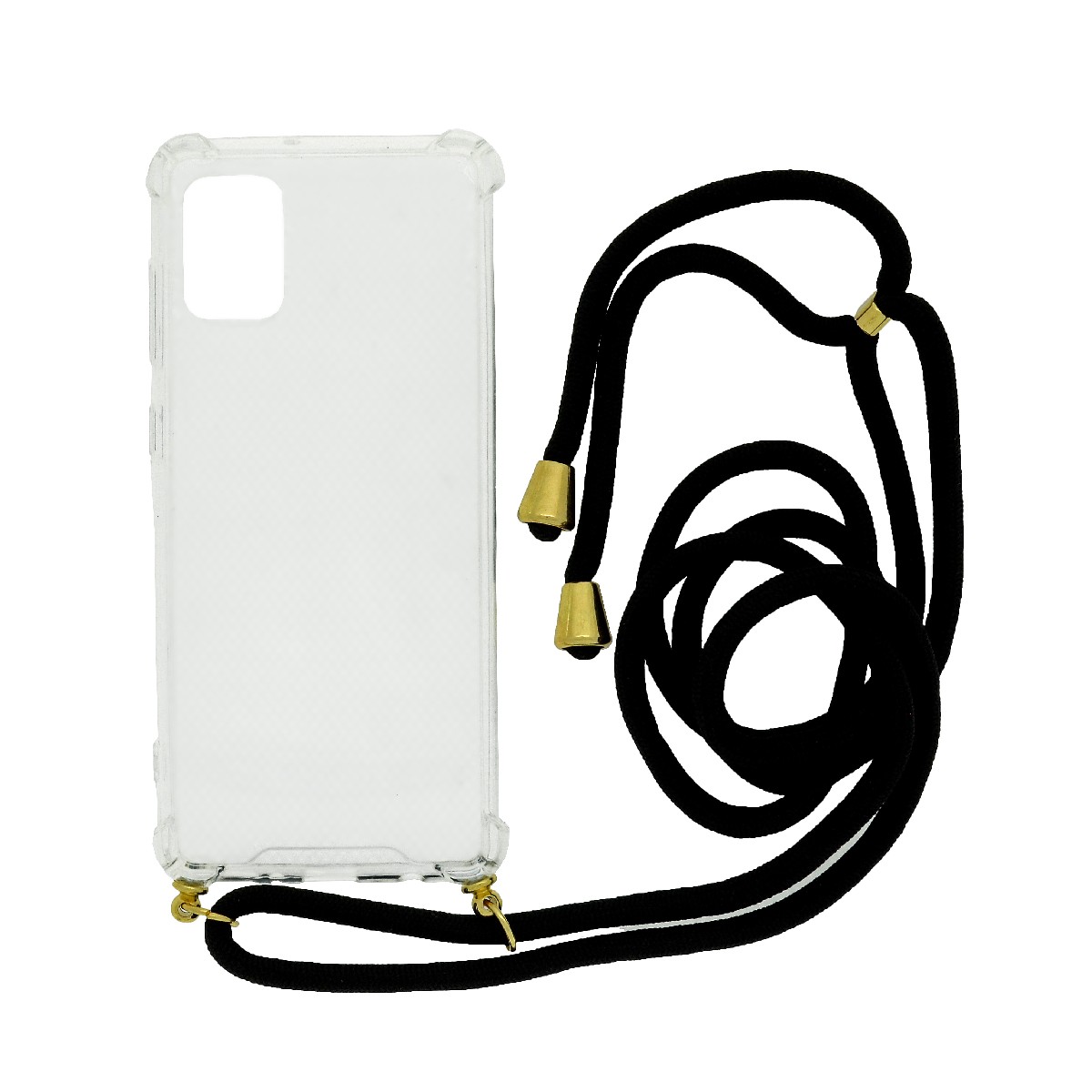 Θήκη Ancus Crossbody για Samsung SM-A217F Galaxy A21s Διάφανη με Κορδόνι Μαύρο | Θήκες - shopin.gr