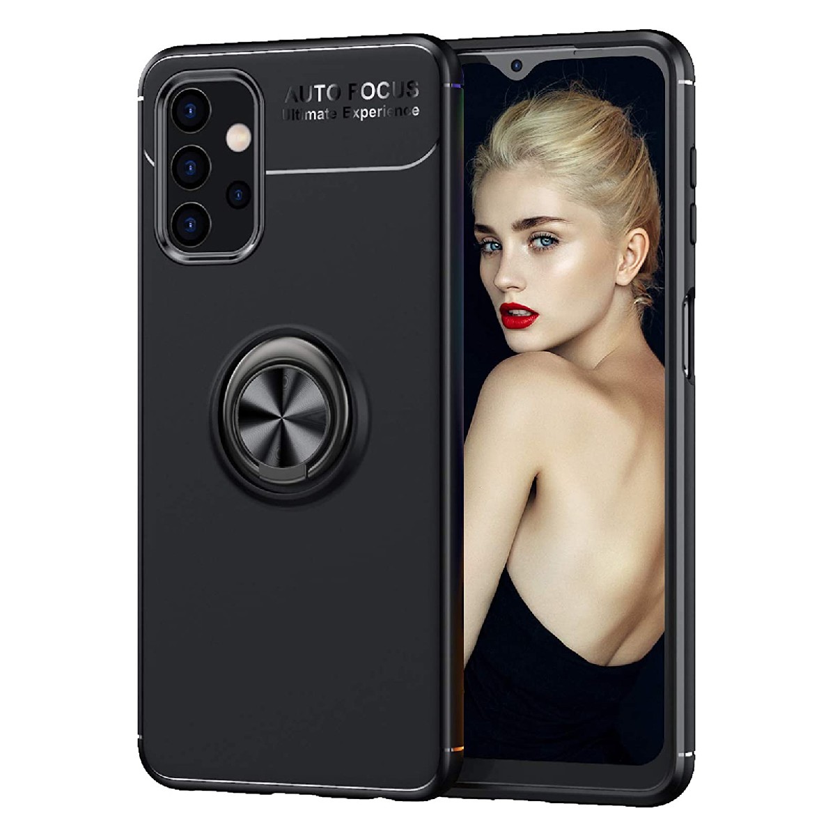 Θήκη Ancus Autofocus Shockproof με Ring Holder για Samsung A13 A135F A137F A32 A326B M32 M326B Μαύρη | Θήκες - shopin.gr