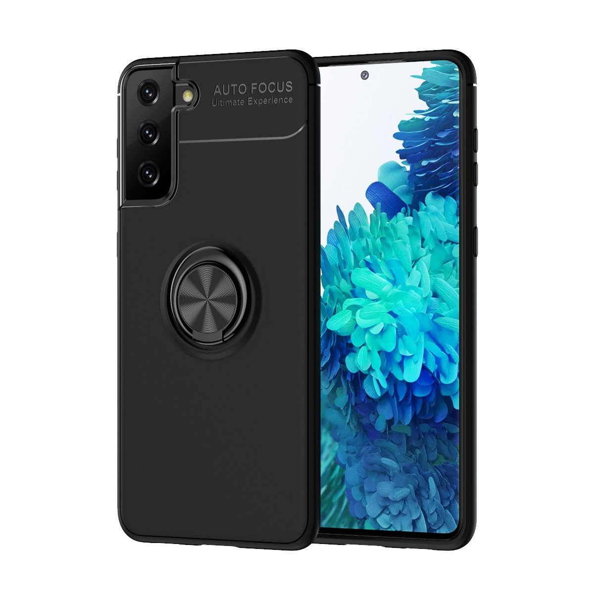 Θήκη Ancus Autofocus Shockproof με Ring Holder για Samsung SM-G996B Galaxy S21+ 5G Μαύρη | Θήκες - shopin.gr