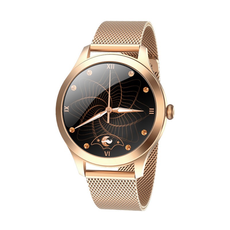 Maxcom Smartwatch FW42 Gold V.4.0 IP68 1.09" 180mAh Ανοξείδωτο Λουράκι Χρυσό | Smartwatches - shopin.gr