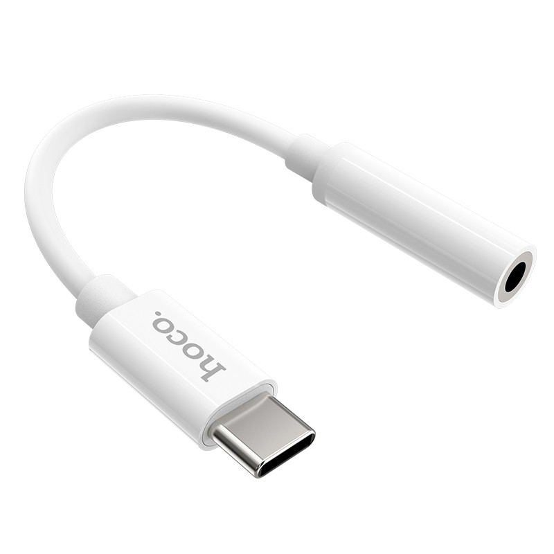 Αντάπτορας Hoco LS30 USB-C σε 3.5mm Θηλυκό Λευκό Συμβατός με όλες τις Συσκευές | Αντάπτορες - shopin.gr