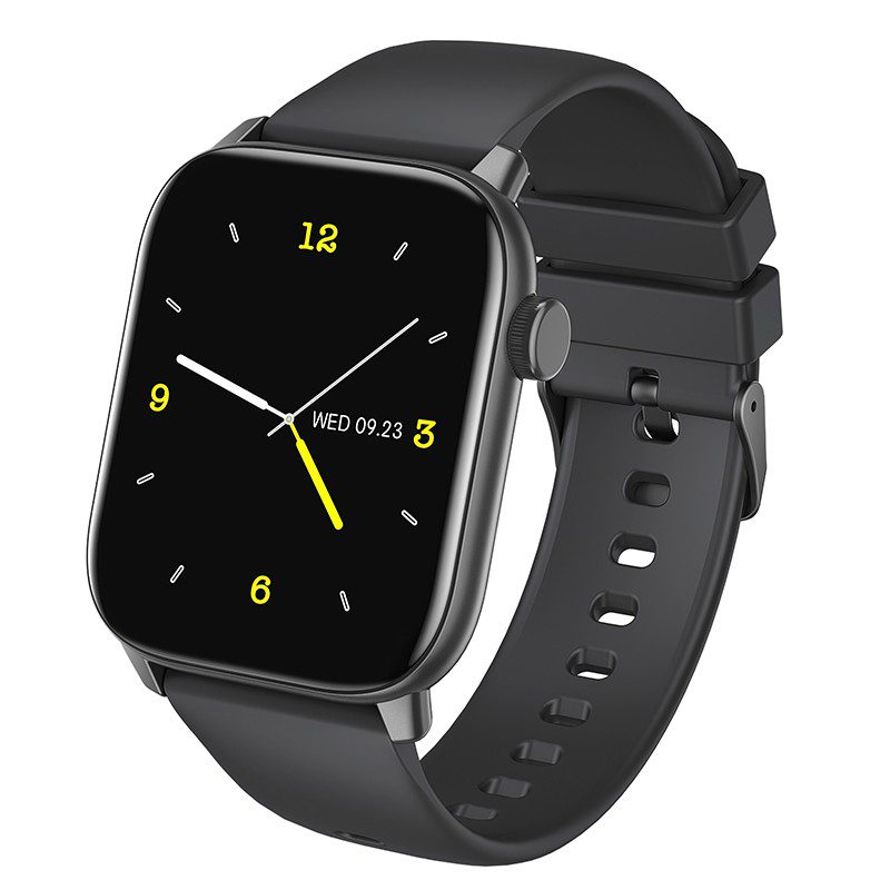 Smartwatch Hoco Y3 IP68 IPS Screen 1.69" 2.5D Glass 220mAh Bluettoth V5.0 Silicon Band Μαύρο | Smartwatches - shopin.gr