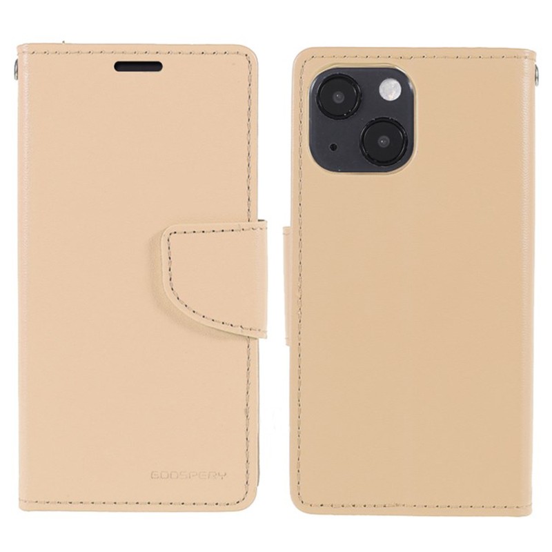 Θήκη Book Goospery Bravo Diary για Apple iPhone 13 Mini Χρυσαφί | Θήκες - shopin.gr