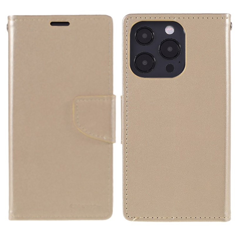 Θήκη Book Goospery Bravo Diary για Apple iPhone 13 Pro Χρυσαφί | Θήκες - shopin.gr