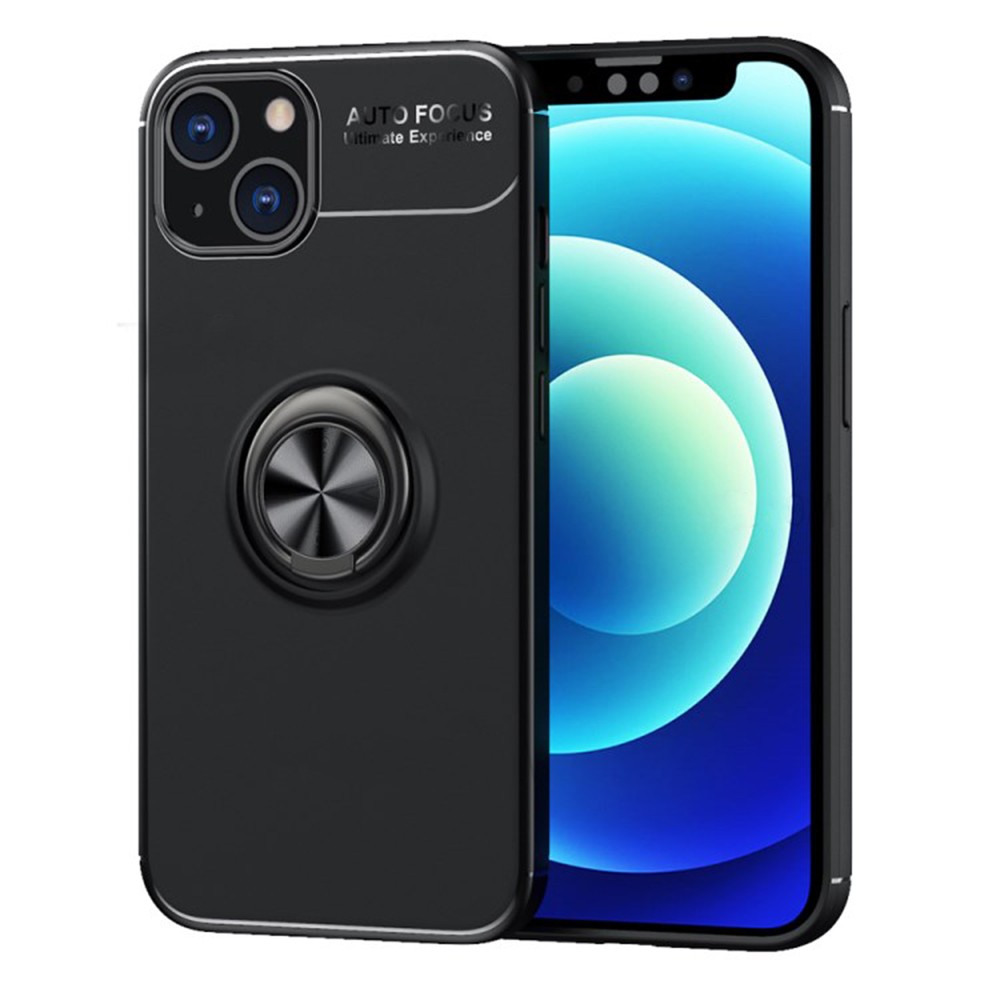 Θήκη Ancus AutoFocus Shock Proof με Ring Holder για Apple iPhone 13 mini Μαύρο | Θήκες - shopin.gr