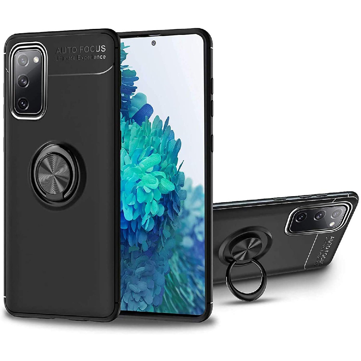 Θήκη Ancus AutoFocus Shock Proof με Ring Holder για Samsung A02 A022F A02s A025F Μαύρη | Θήκες - shopin.gr