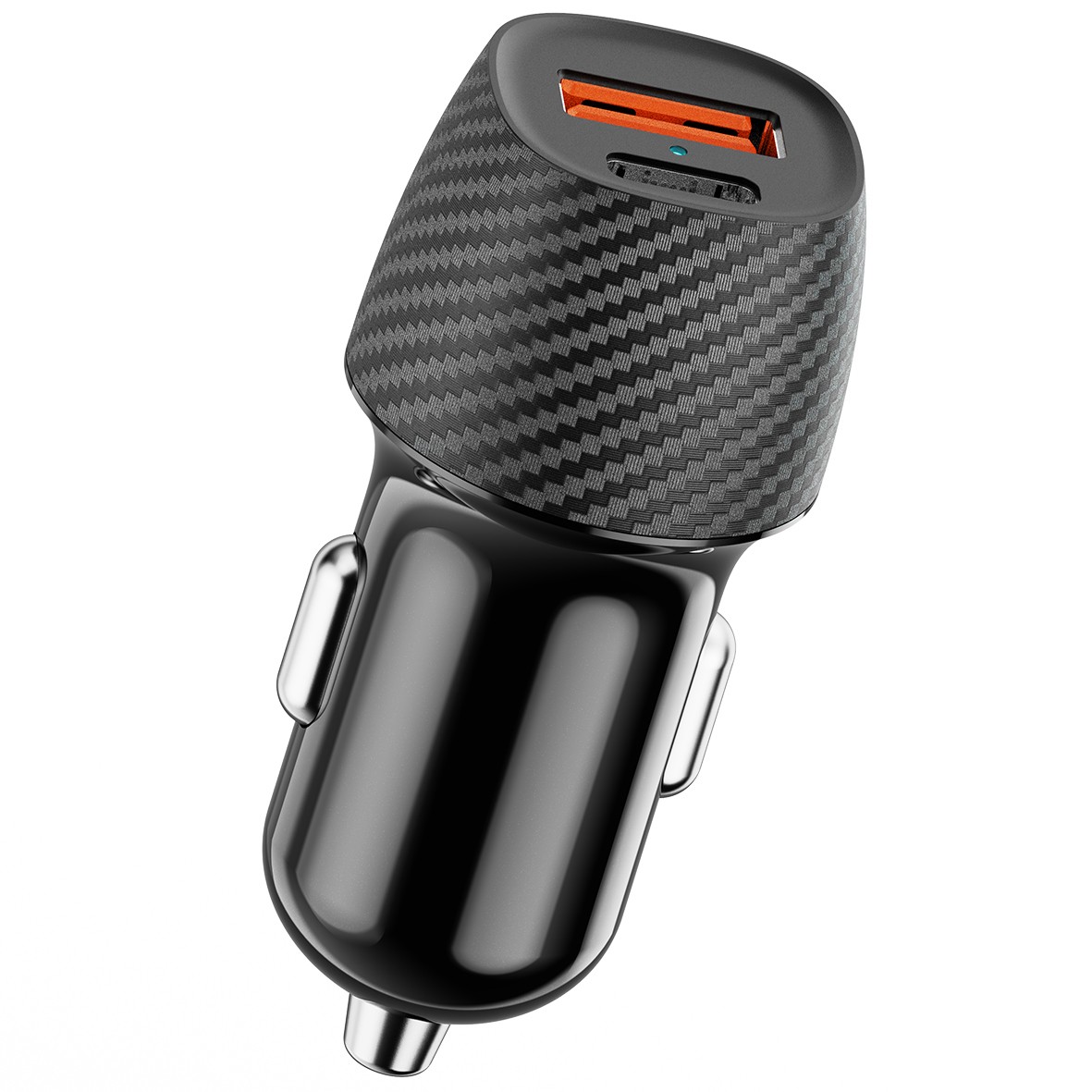 Φορτιστής Αυτοκινήτου Ancus Pulse D62 Dual USB-C PD 20W και USB QC 3.0A 18W Μαύρο | Φορτιστές - shopin.gr