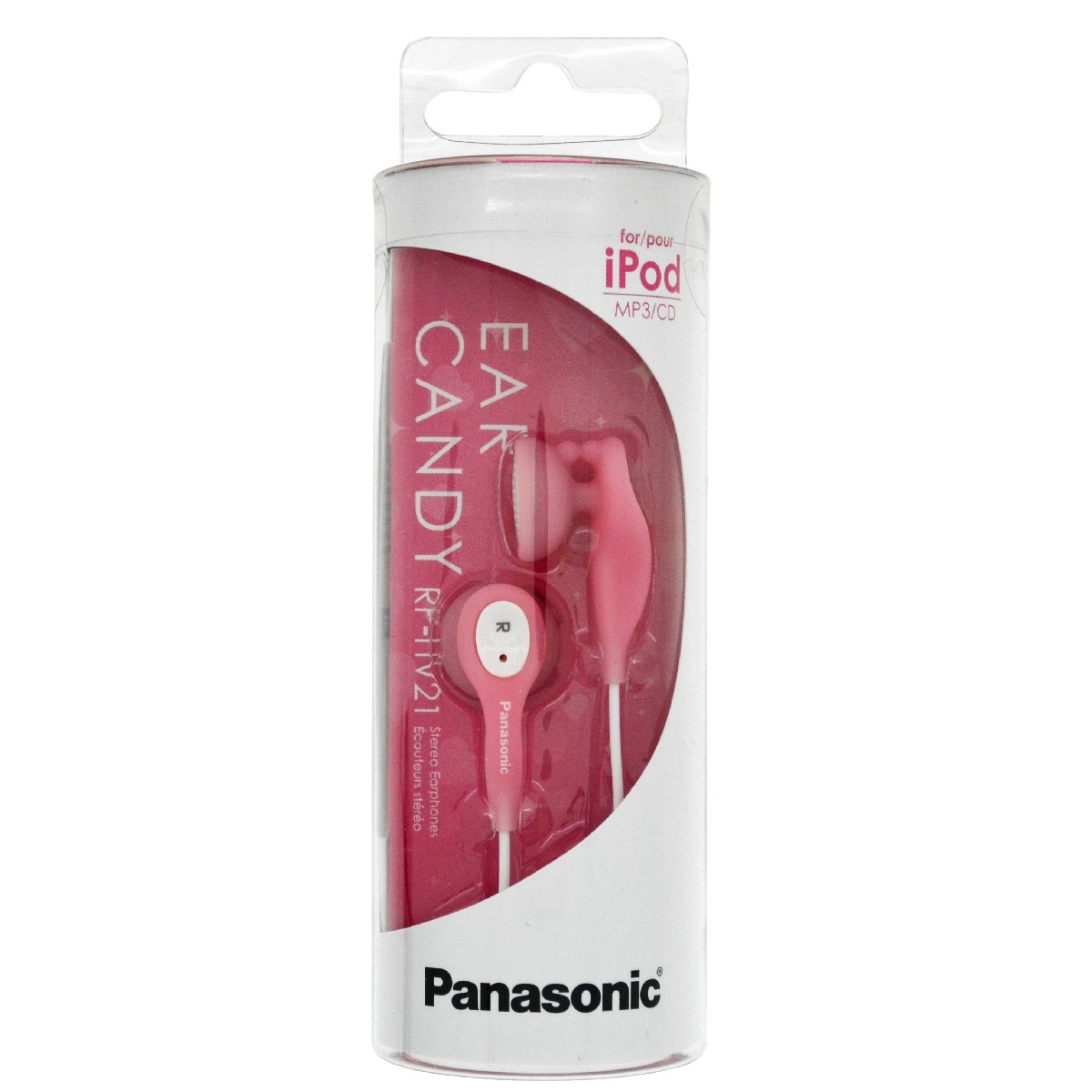 Ακουστικά Panasonic Stereo Earbud RP-HV21E-P 3.5mm Ροζ με Κλιπ Καλωδίου και Ελαστικό Ακουστικό 1.2m Χωρίς Μικρόφωνο | Hands Free - shopin.gr