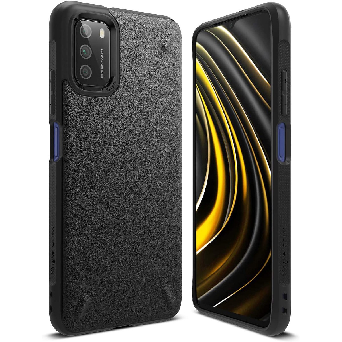 Θήκη TPU Ringke Onyx για Xiaomi Poco M3 Μαύρο | Θήκες - shopin.gr