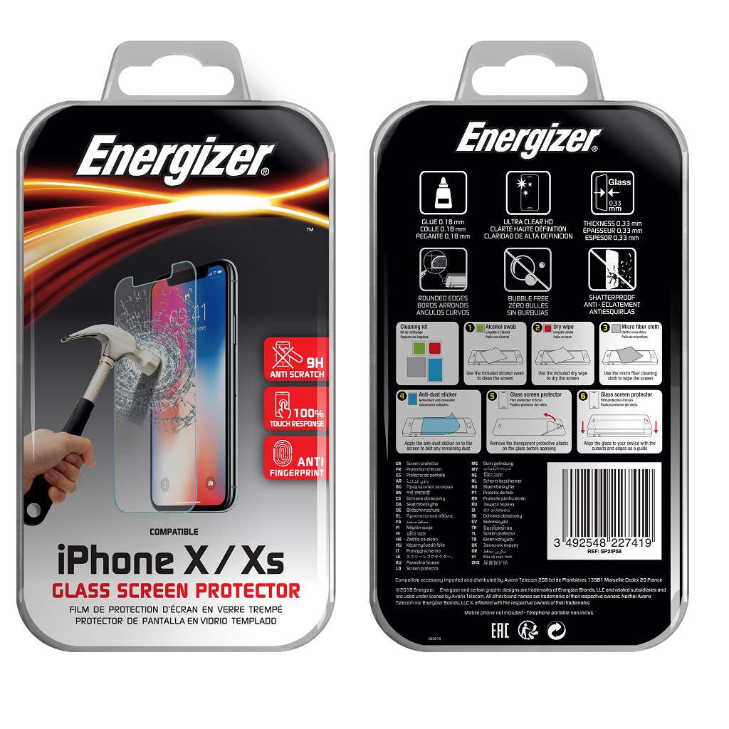 Tempered Glass Energizer 0.33mm για Apple iPhone X XS 11 Pro | Προστασία Οθόνης - shopin.gr
