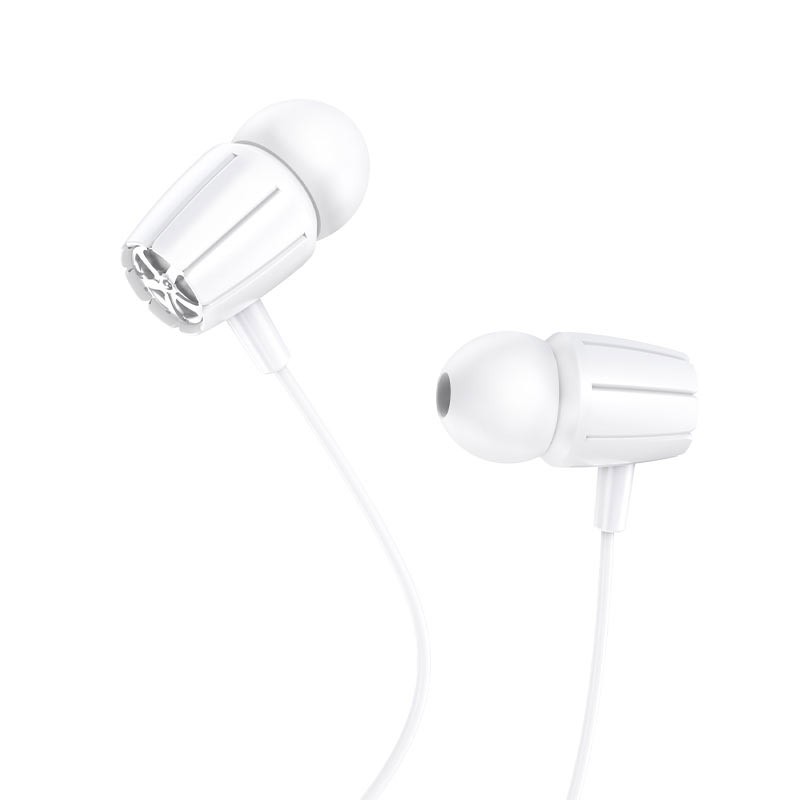 Hands Free Hoco M88 Graceful Earphones Stereo 3.5mm Λευκό 1.2μ με Μικρόφωνο και Πλήκτρο Λειτουργίας | Hands Free - shopin.gr