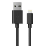 Φορτιστής Ταξιδίου Switching Ancus Supreme Series C60 USB 5V / 2A 10W με Αποσπώμενο Καλώδιο Lightning 1m Μαύρο | Φορτιστές - shopin.gr