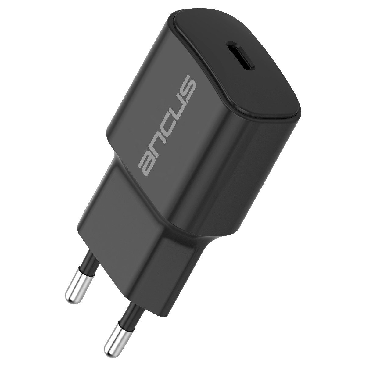 Φορτιστής Ταξιδίου Switching Ancus Supreme Series C70 Fast Charge με USB-C Έξοδο QC 3.0 PD 20W 5V/3A Μαύρο | Φορτιστές - shopin.gr