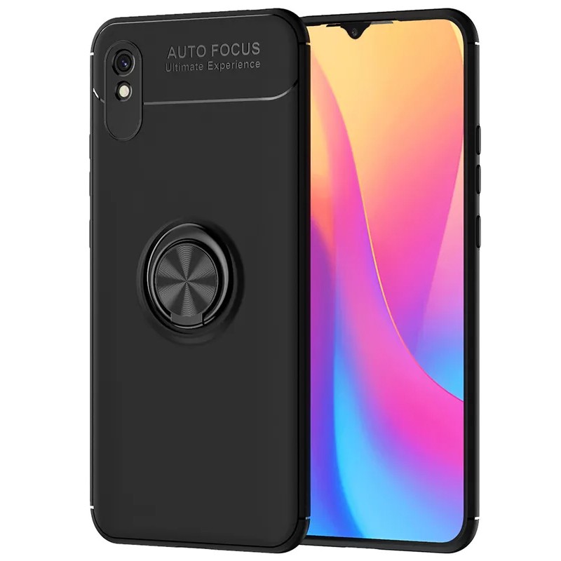 Θήκη Ancus Autofocus Shock Proof με Ring Holder για Xiaomi Redmi 9A / 9AT  Μαύρο | Θήκες - shopin.gr