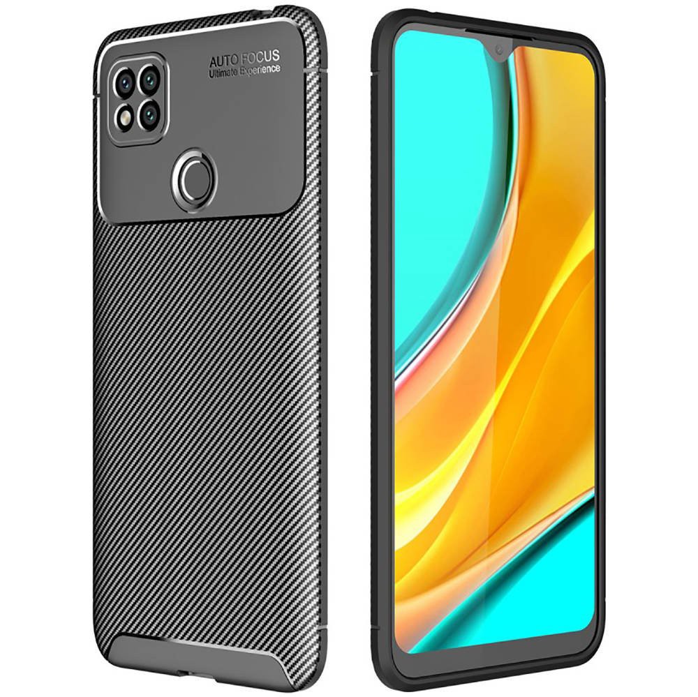 Θήκη Ancus AutoFocus Carbon Fiber για Xiaomi Redmi 9C Μαύρη | Θήκες - shopin.gr
