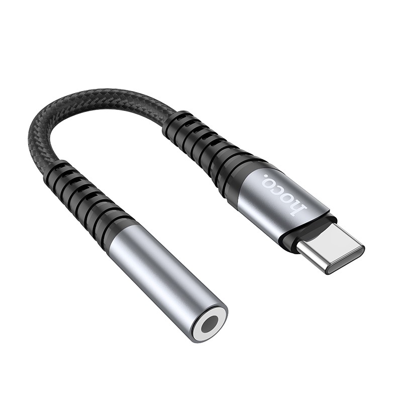 Αντάπτορας Hoco LS33 USB-C σε 3.5mm Θηλυκό Μεταλλικό Γκρί Συμβατό με όλες τις Συσκευές | Αντάπτορες - shopin.gr