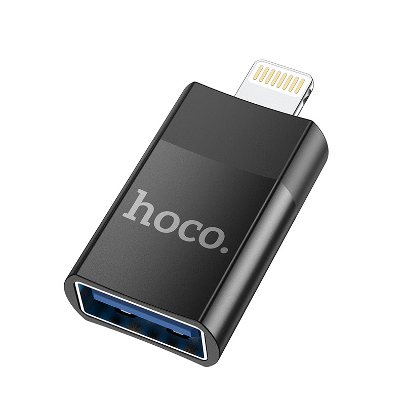 Αντάπτορας Hoco UA17 Lightning σε USB 2.0 με Λειτουργία OTG Μαύρο | Αντάπτορες - shopin.gr