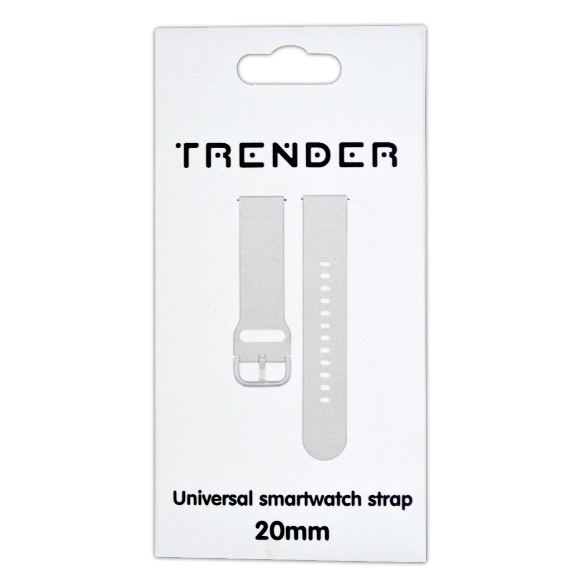 Ανταλλακτικό Λουράκι Trender TR-SP20WH Sport 20mm Λευκό | Αξεσουάρ Wearables - shopin.gr
