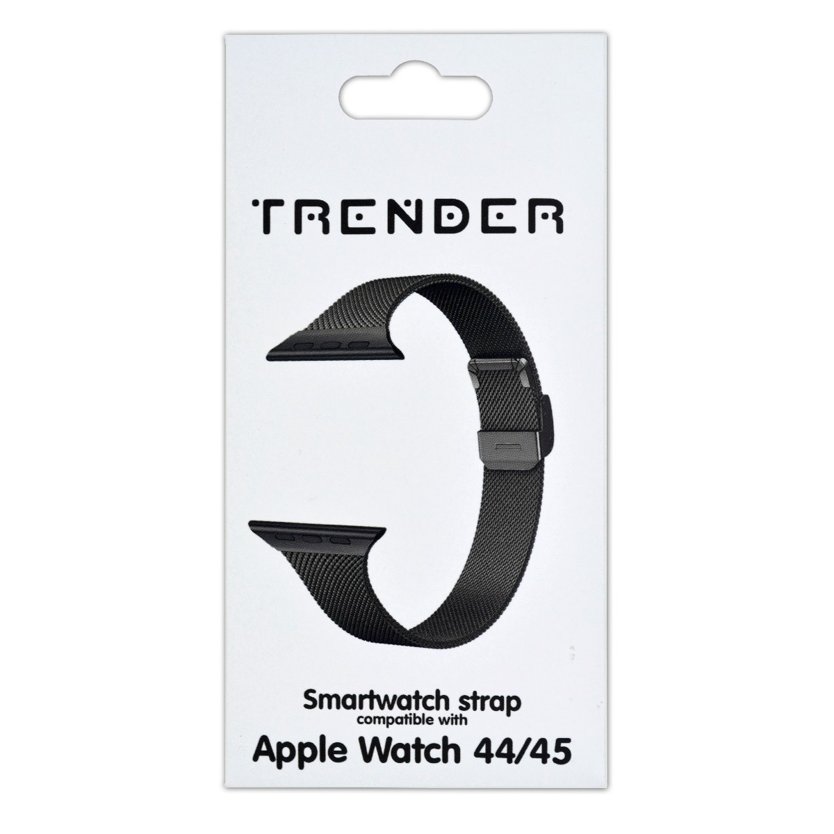 Ανταλλακτικό Λουράκι Trender TR-AST45BK Apple Steel 44/45mm Μαύρο | Αξεσουάρ Wearables - shopin.gr