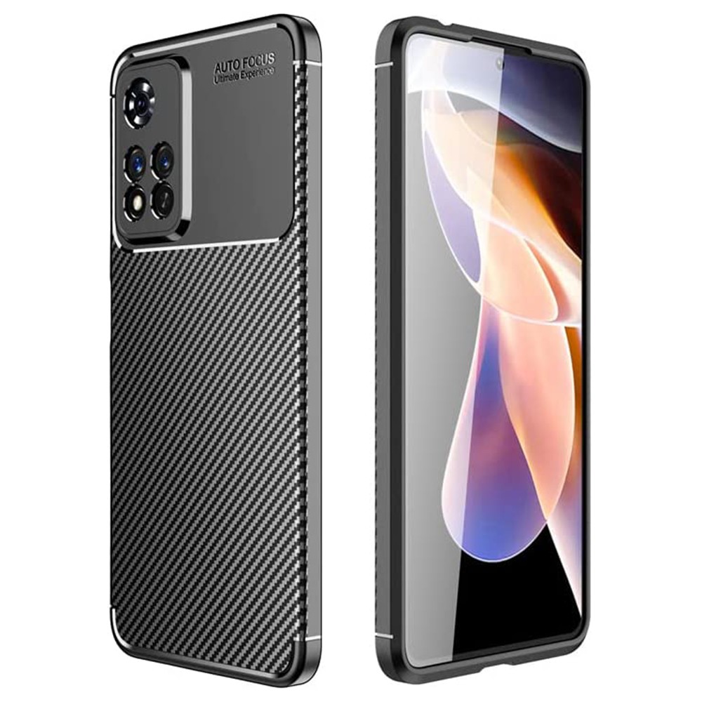 Θήκη Ancus AutoFocus Carbon Fiber για Xiaomi Note 11 Pro+ 5G Μαύρη | Θήκες - shopin.gr