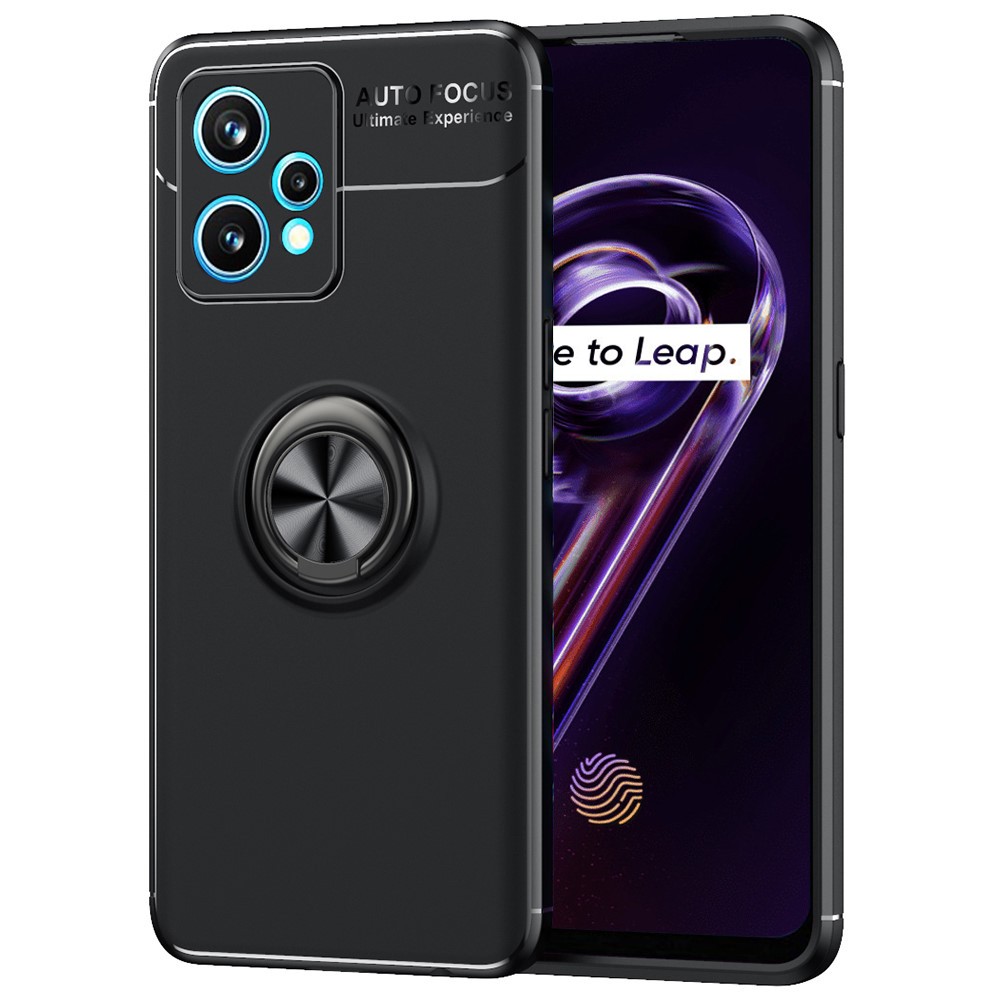 Θήκη Ancus AutoFocus Shock Proof με Ring Holder για Realme 9 5G Μαύρη | Θήκες - shopin.gr
