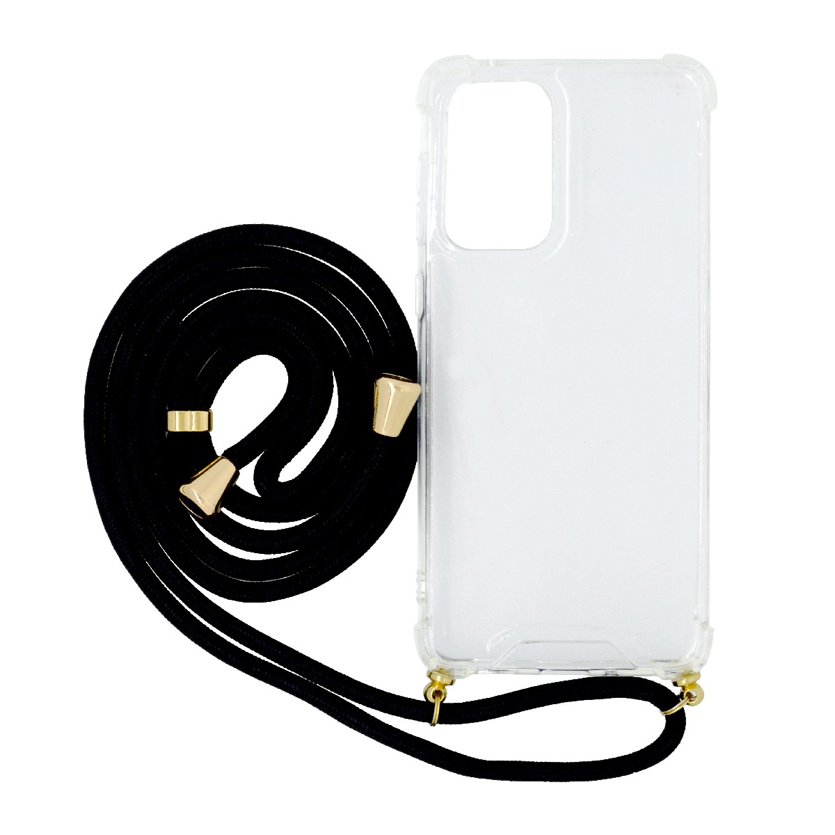 Θήκη Ancus Crossbody για Samsung SM-A336B Galaxy A33 5G Διάφανη με Κορδόνι Μαύρο | Θήκες - shopin.gr