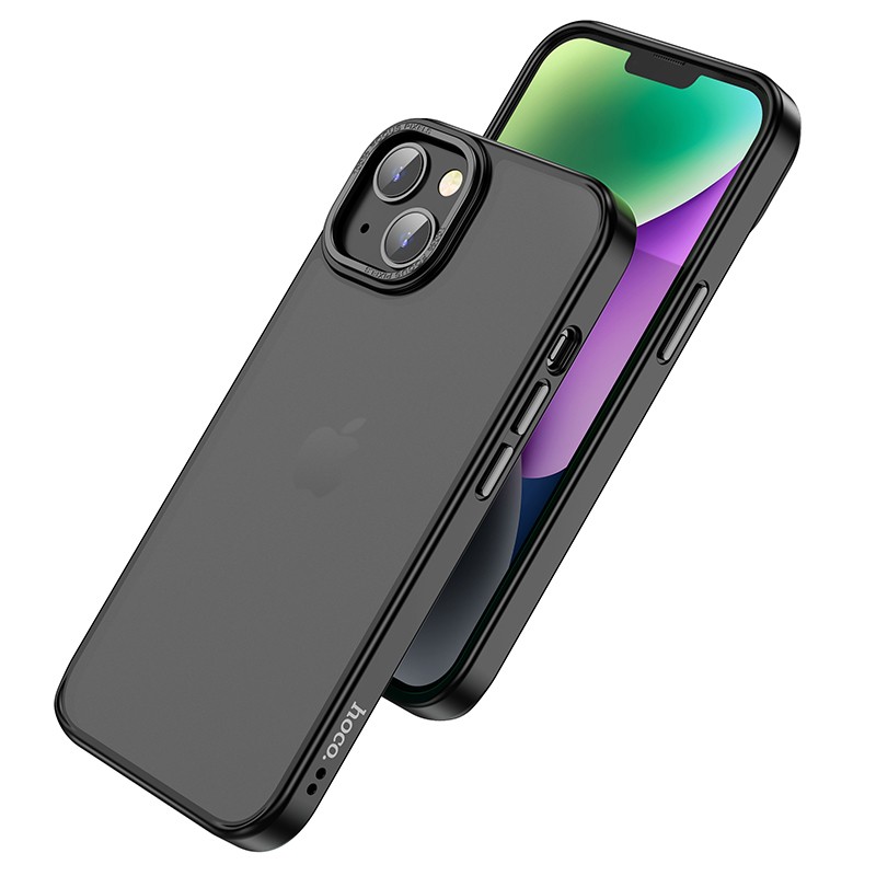 Θήκη Hoco Golden Shield Frosted Protective για Apple iPhone 14 Plus Μαύρο | Θήκες - shopin.gr