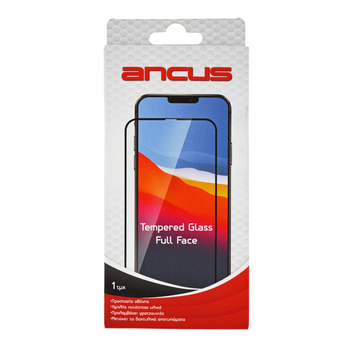 Tempered Glass Ancus Full Face Resistant Flex 9H για Apple iPhone 14 Pro | Προστασία Οθόνης - shopin.gr