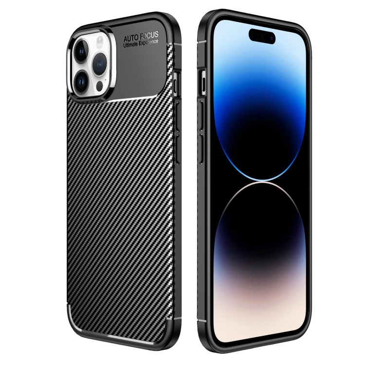 Θήκη Ancus AutoFocus Carbon Fiber για Apple iPhone 14 Pro Max Μαύρη | Θήκες - shopin.gr
