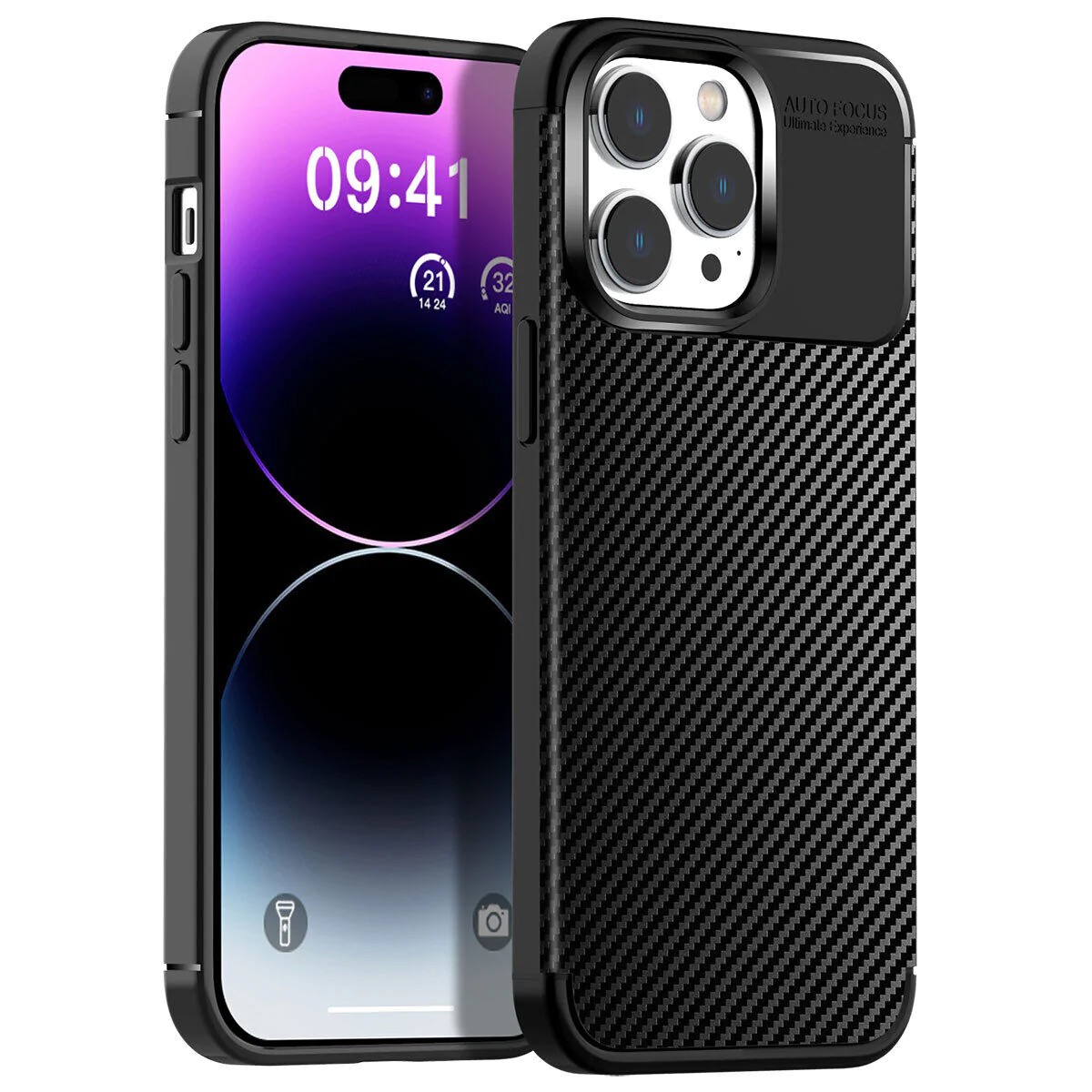 Θήκη Ancus AutoFocus Carbon Fiber για Apple iPhone 14 Pro Μαύρη | Θήκες - shopin.gr